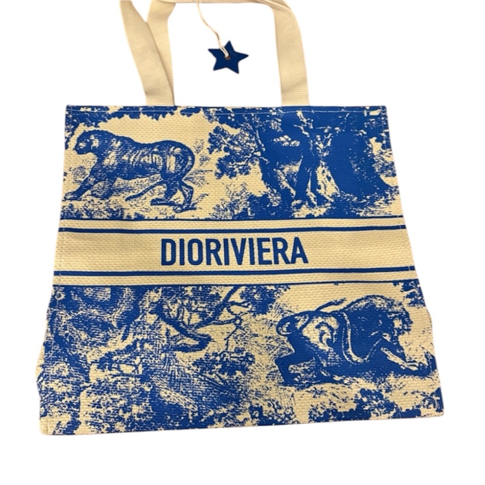 NWT CHRISTIAN DIOR Canvas Dioriviera tote GWP - Picture 2 of 7